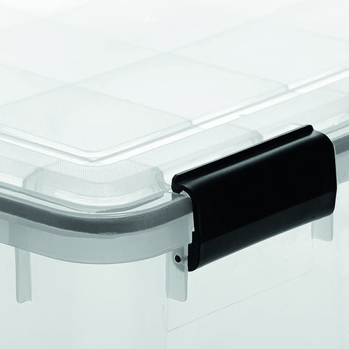 Load image into Gallery viewer, Iris Ohyama, Air tight storage boxes, 20 L, with 4 clips, stackable, garage, cellar, attic - Air Tight Box AT-SD - Transparent
